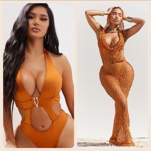 Matte Collection Cover Up Dress & Fashion Nova Endless Beaches One Piece Swim
